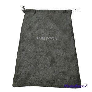 Tom Ford Drawstring Dustbag Grey Soft Microfiber Made in Italy 15 x 10 in